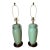 Pair of Frederick Cooper Celadon Crackle Glazed Ceramic Urn Lamps, Late 20th Century For Sale