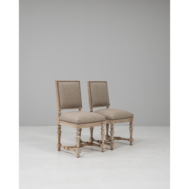 1900s French Louis XVI Upholstered Chairs - A Pair For Sale - Image 16 of 18