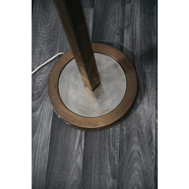 Metal Brass 12-Light Floor Lamp in the style of Gaetano Sciolari, 1970ss For Sale - Image 7 of 8