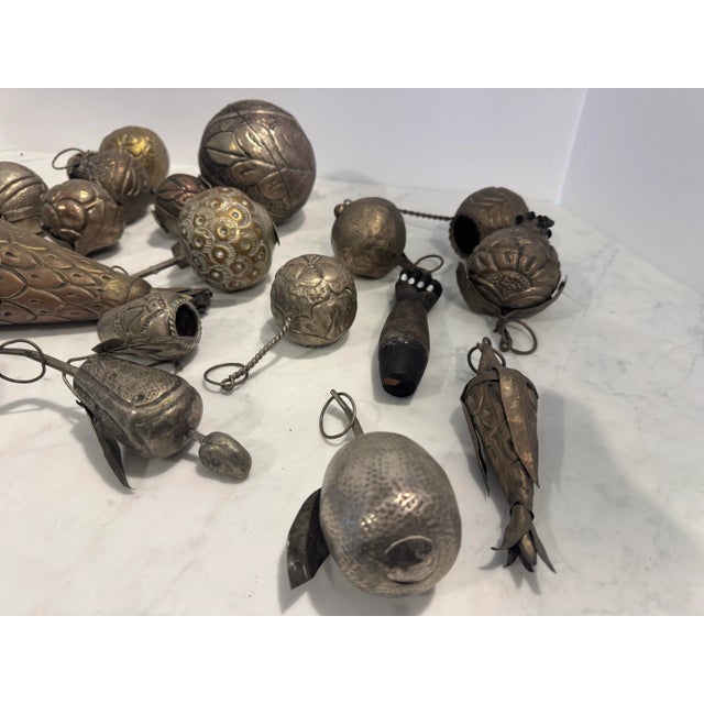 African Antique Silver Plate Penca De Balangandana-Twenty-Three Pieces For Sale - Image 3 of 5