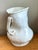 Contemporary Vintage Monumental White Ceramic Double-Handled Vase For Sale - Image 3 of 12