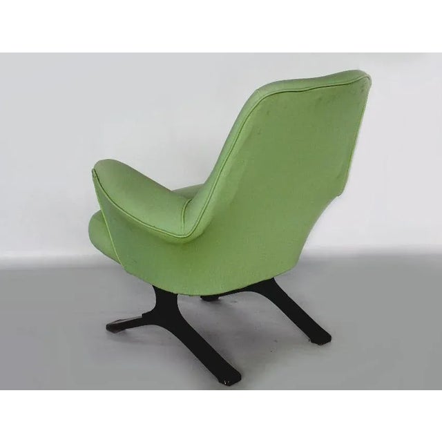 Mid-Century Italian Green Lounge Chair from Tecno, in Restored conditions. Designed 1950 to 1959 This piece is attributed...