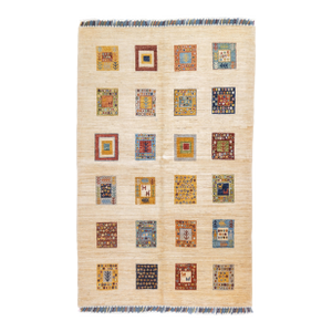 Contemporary Gabbeh Rug 3'11'' X 6'2''
