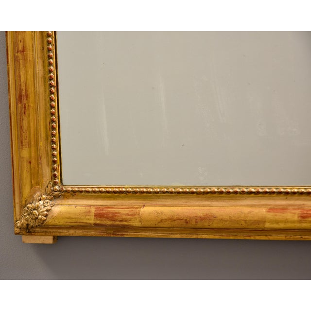 Gold 19th Century Gilt Wood Frame Louis Philippe Mirror For Sale - Image 8 of 12