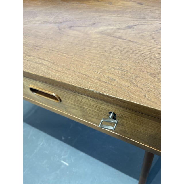 Danish Teak Desk by Arne Wahl Iversen for Vinde Möbelfabrik, 1960 For Sale - Image 6 of 18