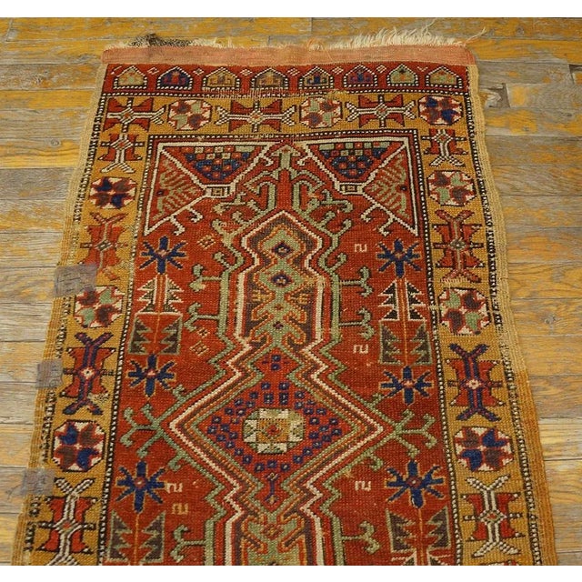 19th Century Turkish Yastik Rug For Sale - Image 4 of 9