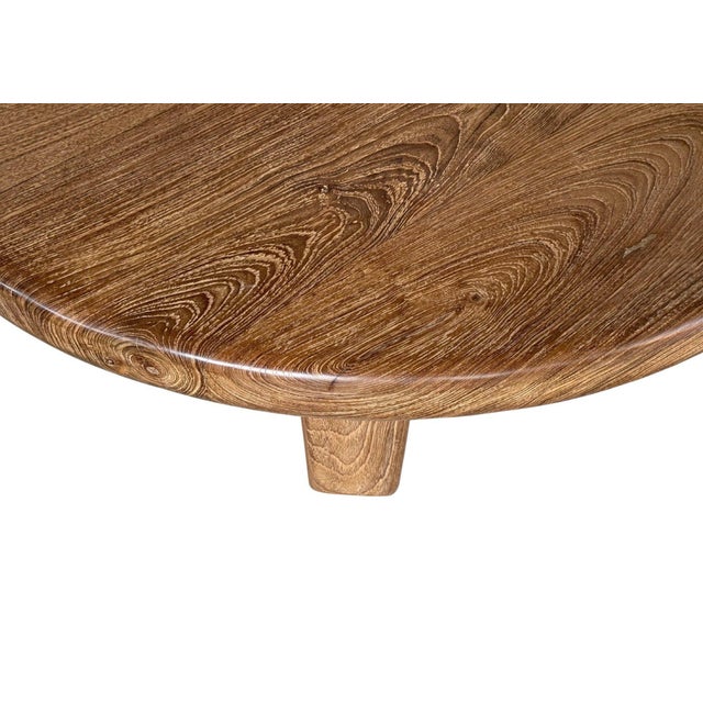 Large Reclaimed Teak Wood Table, Natural Finish, Modern Organic For Sale - Image 4 of 7