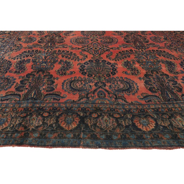Antique Persian Kashan Rug, 08'05 X 11'05 For Sale - Image 4 of 10