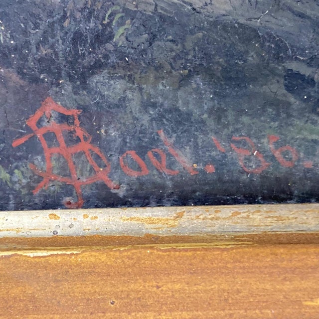 Pair of Late 19th Century J. A. Boel Landscape Paintings For Sale In Los Angeles - Image 6 of 13