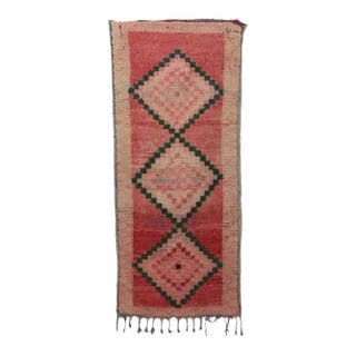 Moroccan Pink Rug - 3'6" X 8'4" Ft For Sale