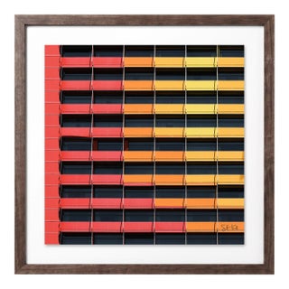 “Puerta America 02” Giclee Archival Pigment Print 18x18 Framed in Walnut For Sale