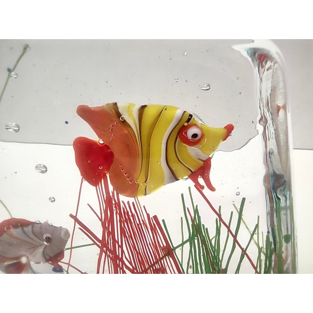 Murano Glass Aquarium Paperweight by Gino Cenedese, 1970s For Sale - Image 7 of 10