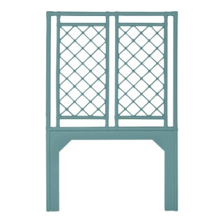 David Francis Furniture for Chairish X & Diamond Headboard Twin, Aegean Teal For Sale