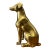 Vintage English Brass Dog For Sale