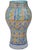 Moroccan Early 20th Century Handmade Orange & Turquoise Moroccan Ceramic Vase For Sale - Image 3 of 12