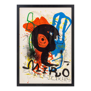 Joan Miro "Sobreteixims" Lithograph, Ca. 1973
