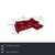 Red Fabric Loredo Corner Sofa Red with Manual Function from Mondo For Sale - Image 4 of 4