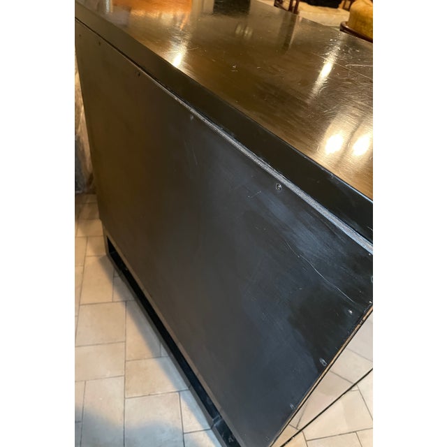 Black Mid Century Glass Front Display Cabinets - A Pair For Sale - Image 8 of 18