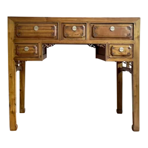 Antique Ming Style Chinese Elm Writing Desk
