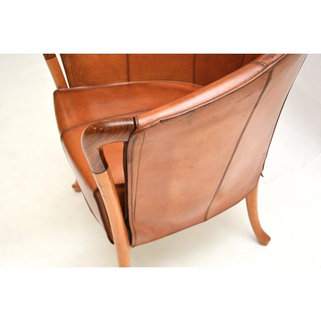 Vintage Italian Leather Armchair from Georgetti Progetti, 1980s For Sale - Image 9 of 14