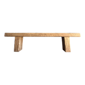 Vintage Wood Plank Bench #7b3