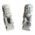 Monumental 34" Vintage Cast Statue/Sculpture Concrete Foo Dog Guardian Lions - A Pair For Sale