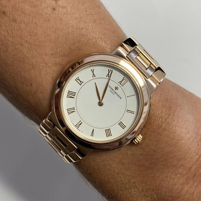 Vacheron Constantin Sovereign 18k Rose Gold 32mm Watch For Sale - Image 11 of 11