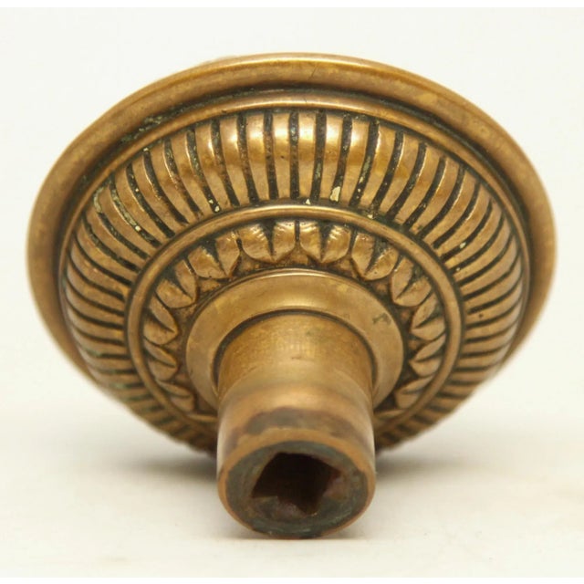 Pair of Antique Russell & Erwin Bronze Door Knobs For Sale - Image 6 of 11