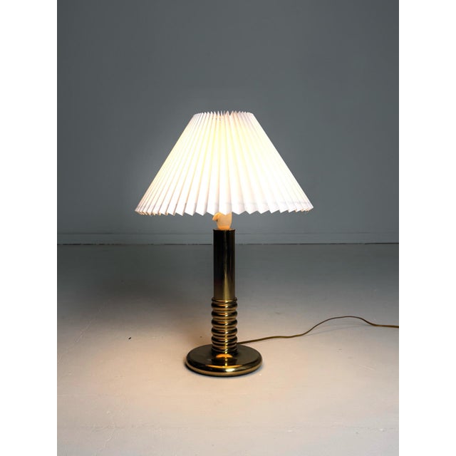 Vitrika – Brass Table Lamp, 1960s–70s A refined Danish table lamp produced by Vitrika, dating from the 1960s–70s. The...