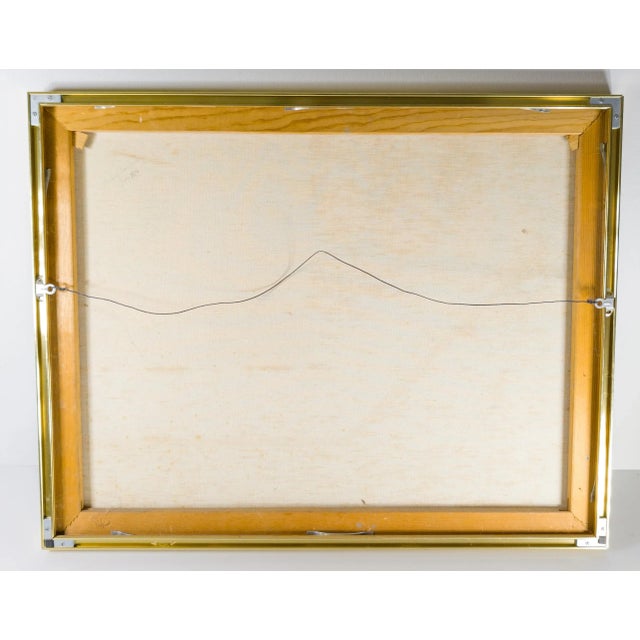 Mid-Century Modern Geometric Abstract Acrylic Painting For Sale In New York - Image 6 of 7