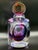 A striking Murano-style art glass perfume bottle featuring a sculptural geometric design and vibrant layers of cobalt...