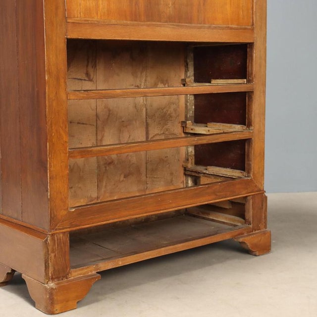 Carlo X Walnut Secretaire with Oak Interiors For Sale - Image 13 of 15