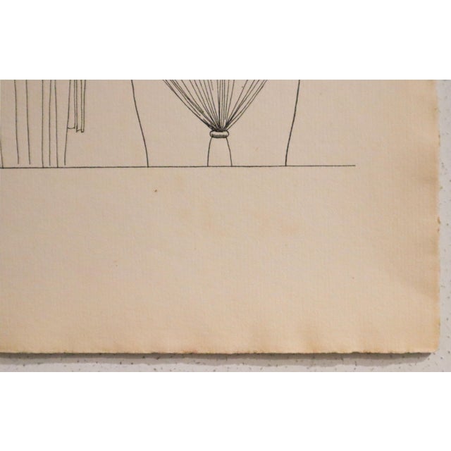 Art Deco 1920 French Art Deco Fashion Illustration, Eduardo García Benito, Les Feuillets d'Art (Woman With Cigarette and Vase) For Sale - Image 3 of 3