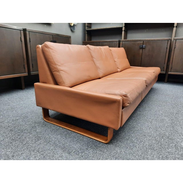 Three-Seater Leather Sofa by Wilhelm Möller for Cor, 1970s For Sale - Image 6 of 18