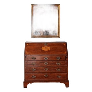 English George III Mahogany Slant-Front Secretary Desk | Ca. 1780s For Sale