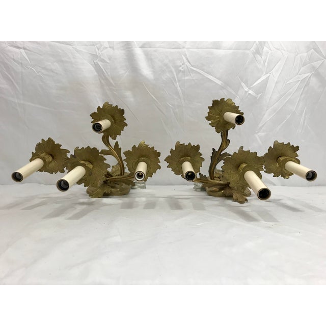19th Century Louis XVI Style Sconces a Pair For Sale - Image 4 of 9