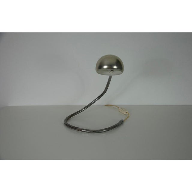Adjustable Chrome Flex Arm Table Lamp, Italy, 1960s, Set of 2 For Sale - Image 4 of 15