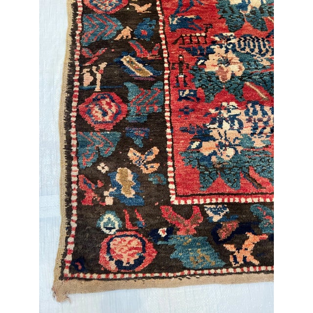 Early 19th Century Antique Tribal Caucasian Karabagh Rug For Sale In Los Angeles - Image 6 of 8