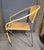 1970s Mid Century Modern Wrought Iron & Wicker Chairs a Pair For Sale - Image 5 of 10