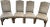 Tan Dining Chairs, Kreiss Rousseau Upholstered With Suede Backs- Set of 4 For Sale - Image 8 of 9