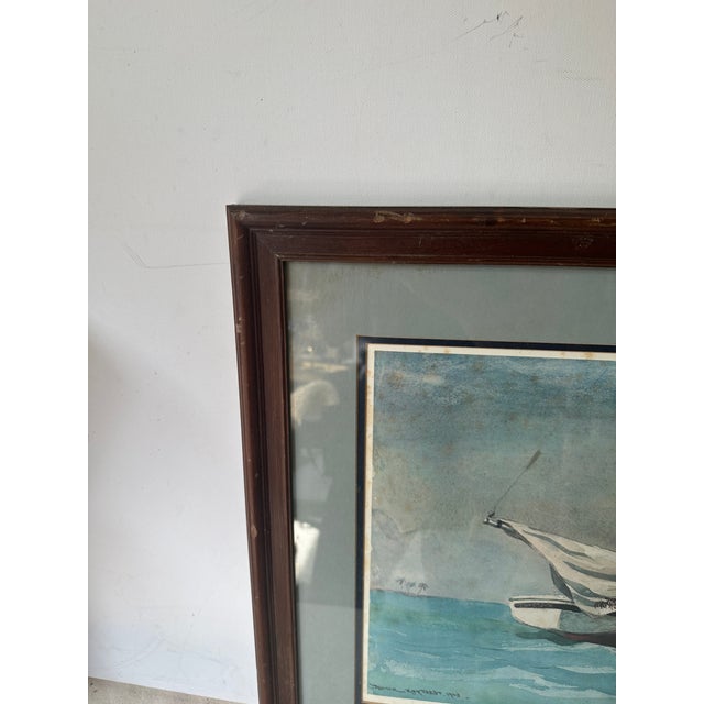 Up for consideration is a beautiful signed and framed seascape painting of a boat. This would look lovely in your home and...