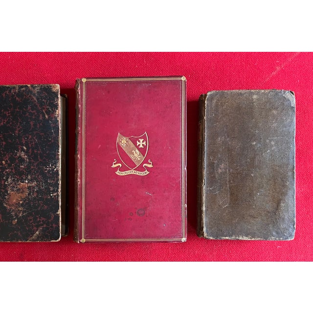 Victorian Fine Leather Bindings - Antique Books - 4 Volumes For Sale - Image 3 of 13