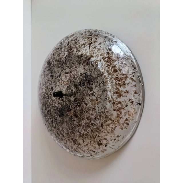 Brown Mid-Century Modern Murano Glass Flush Mount from Hillebrand, 1970s For Sale - Image 8 of 11