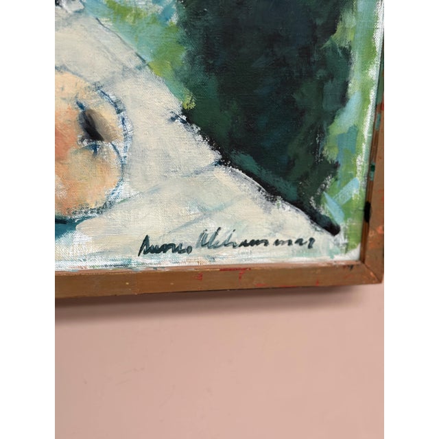Sune Alehammar, Peaches on Chair, 1960s, Oil Painting on Canvas, Framed For Sale - Image 6 of 18