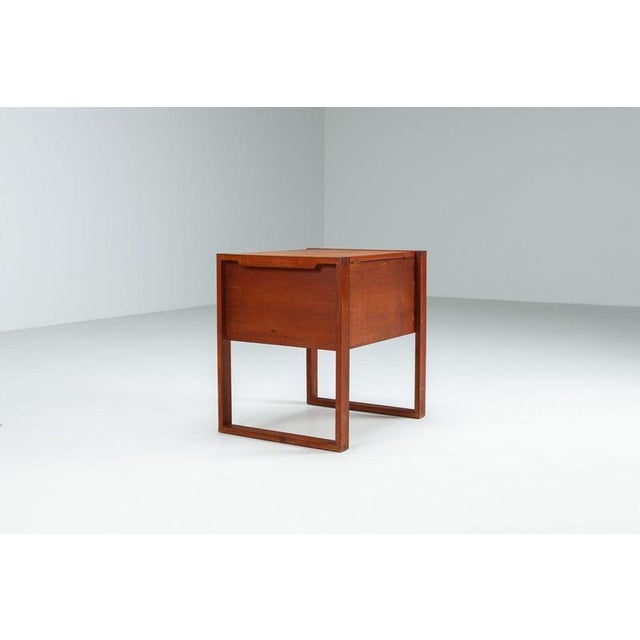 Wood Scandinavian Modern Storage Cabinet in Teak with Sled Base Denmark 1960 For Sale - Image 7 of 16