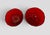 Glass Vintage Seneca Glass Driftwood Casual Pattern 3” Ruby Red Champagne Coupes Tall Footed Sherbets - A Pair For Sale - Image 7 of 12