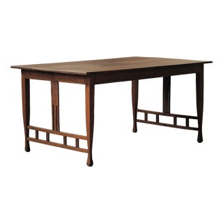Arts and Crafts Oak Table, 1900 For Sale