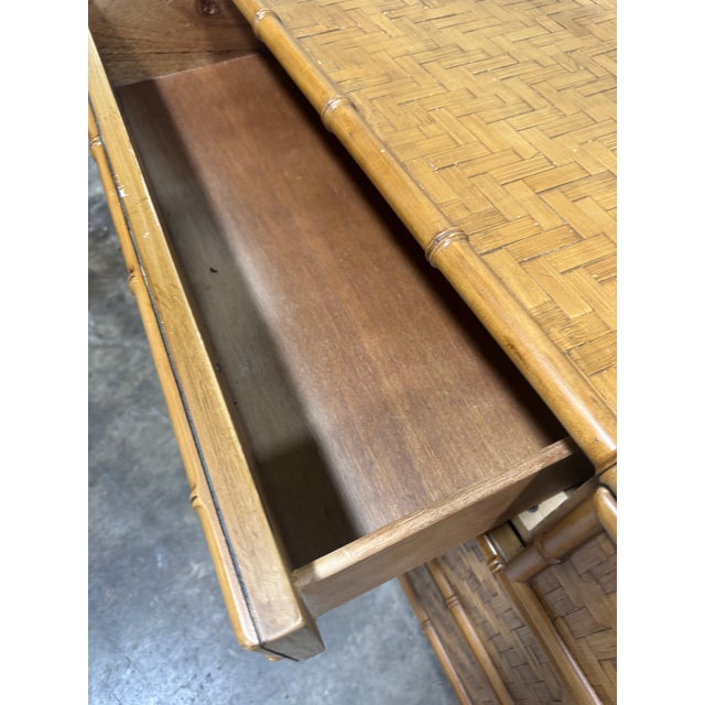 Wood Boho Dixie Furniture Campaign Parquet Dresser For Sale - Image 7 of 9