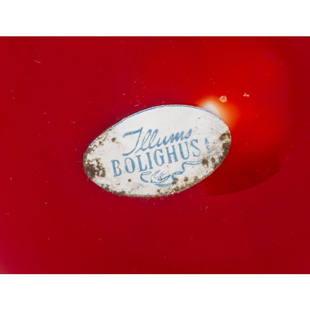 Red Illums Bolighus Red Glass Handkerchief Vase For Sale - Image 8 of 9