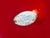 Red Illums Bolighus Red Glass Handkerchief Vase For Sale - Image 8 of 9